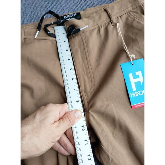 Handup Pants Mens Medium Khaki AT+ Plus Cycling Hiking Outdoor Lightweigh 33x32 - Picture 5 of 9